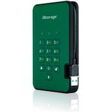 iStorage - diskAshur2 - SSD - 8TB - Groen - Draagbare Solid State Drive