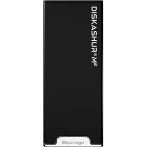 iStorage diskAshur M2 - externe harde schijf - M2 SSD - 240 GB - USB - 256-bit - Zwart