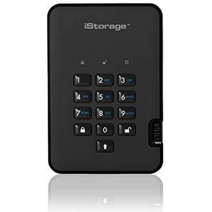iStorage diskAshur2 SSD Externe Harde Schijf 16 TB Cijfercode Zwart