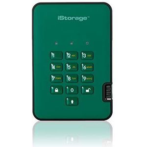iStorage diskAshur2 SSD 16TB - Groen (16 TB), Externe SSD, Groen