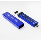 iStorage datAshur PRO+C - USB Stick 128GB - USB 3.2 - Zwart