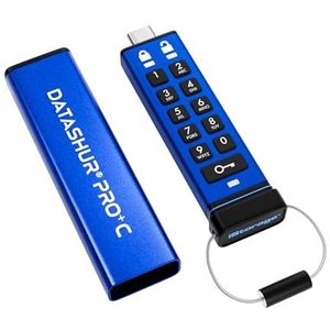 iStorage datAshur PRO+C - USB Stick 128GB - USB 3.2 - Zwart