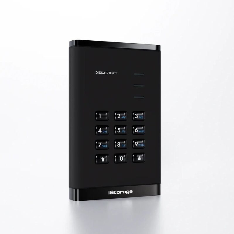 iStorage DiskAshur3 SSD - 2 TB - Extern - USB - Zwart