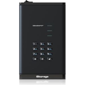 iStorage diskAshur DT3 HDD - Externe Harde Schijf - 4TB - USB - Zwart
