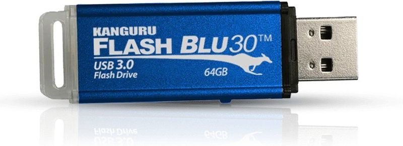 Kanguru - FlashBlu30 - USB-Stick - Blauw - 16 GB - USB 3.0
