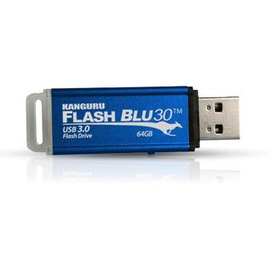 Kanguru - FlashBlu30 - USB-Stick - Blauw - 64 GB - USB 3.0