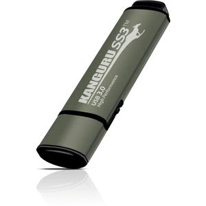 Kanguru - SS3 - USB-Stick - Zwart - 32 GB - SuperSpeed - Fysieke Schrijfbeveiligingsschakelaar