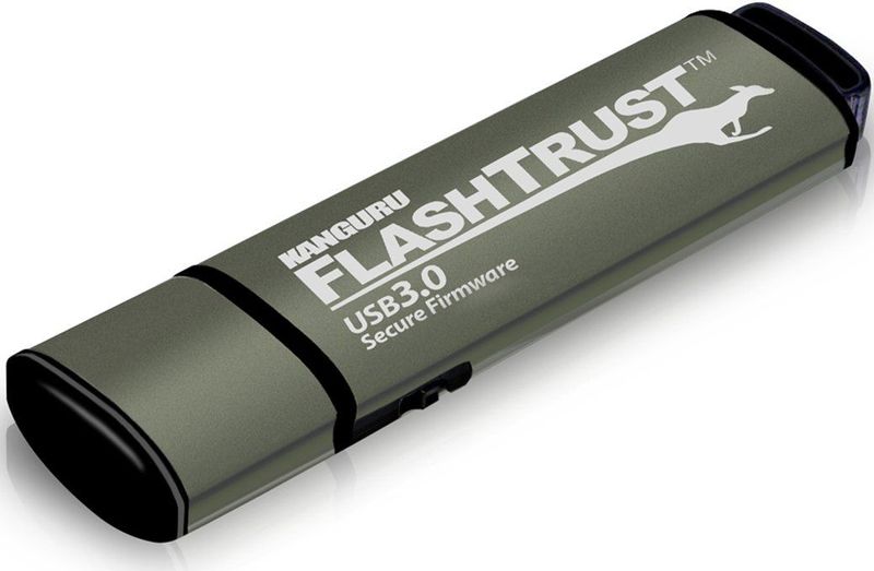 Kanguru - FlashTrust - USB-Stick - Zwart - 64 GB - USB 3.0