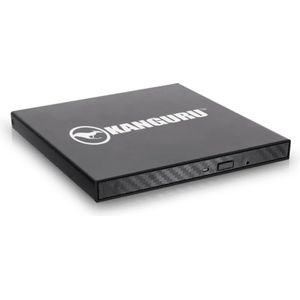 Kanguru - QS Slim BD-RE - Blu-ray Brander - Zwart - USB 3 - Plug and Play
