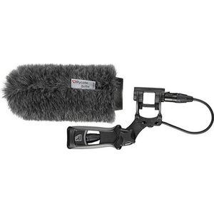 Rycote 033352 Softie Kit borstelkap, lier-ophanging, handvat, gat 19-22 mm, lang. 180 mm