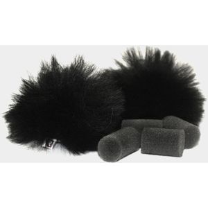 Rycote zwart Lavalier Windjammer - pair
