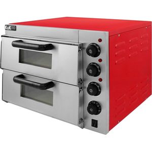 KuKoo Elektrische Pizza Oven Twee Kamers