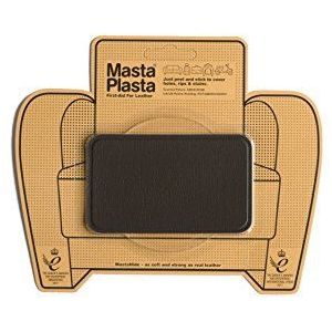 MastaPlasta Premium lederen reparatiepatch - donkerbruin 10 cm x 6 cm (4 inch x 2,4 in). Instant bekleding - kwaliteit krassen en scheuren reparatie voor banken, auto-interieurs, tassen, vinyl en meer