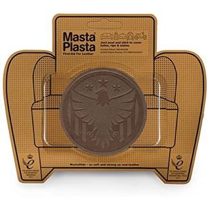 MastaPlasta Direct zelfklevende premium suède en fluwelen reparatiepatch - bruine adelaar 8 cm x 8 cm (3 inch x 3 in). Bekleding-kwaliteit patches voor banken, auto-interieurs, tassen, jassen en meer