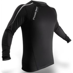 PunchTown Rash Guard Classic Lange Mouw Zwart