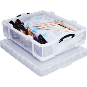 Really Useful Box transparante opbergdoos 70 liter