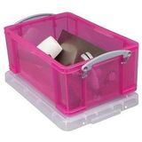 Really Useful Box Aufbewahrungsbox 9,0 l - 39,5 x 25,5 x 15,5 cm transparent, pink