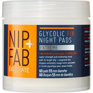 NIP+FAB - Glycolic Fix X-treme Pads - Gezichtsreiniging - 60 Stuks