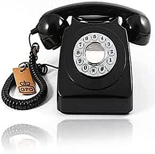 GPO 746PUSHBLA - Telefoon retro jaren ‘70, druktoetsen, zwart