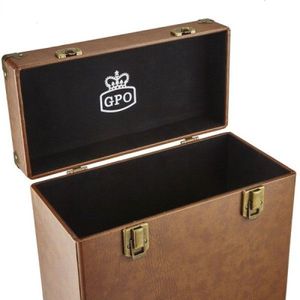 GPO CASE12BRO - 12"" opbergkoffer LP's, bruin