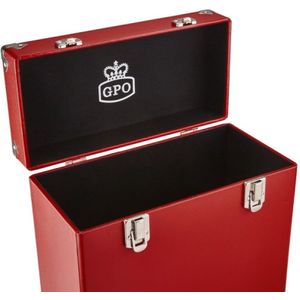 GPO CASE12RED - 12"" opbergkoffer LP's, rood