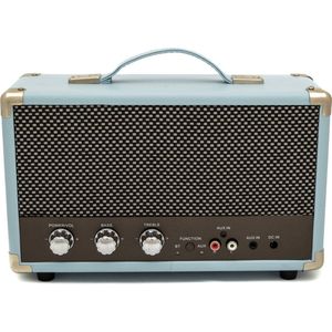 GPO WestwoodBlu - Bluetooth Speaker Westwood, Nostalgisch, Blauw