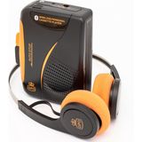 GPO Retro draagbare Bluetooth-cassettespeler met draadloze hoofdtelefoon
