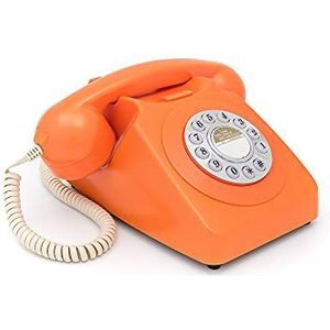 GPO GPO746DPBOR 746 Desktop Push-Button Telephone (Orange)