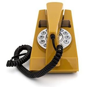 GPO 1960PUSHMUS - Telefoon Trim retro jaren ‘60, druktoetsen, mosterdgeel