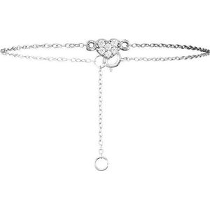 Fate Jewellery Armband FJ516 - Heart - 925 Zilver - Ingelegd met Zirkonia kristallen