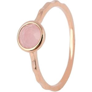 Fate Jewellery Ring FJ168 - Rozenkwarts - 925 Zilver, rosé verguld - 16mm