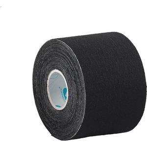 Kinesiotape - Zwart - Katoen - Voorgesneden 5m x 5cm