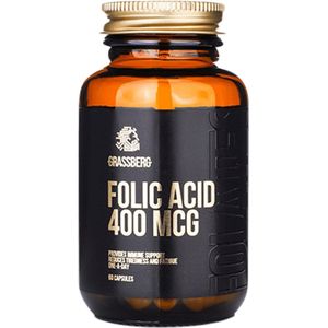 Folic Acid 400 mcg (60 Caps) Unflavoured