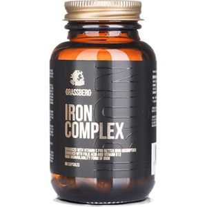 Grassberg Iron Complex (60 caps) Unflavoured - Vitaminen, mineralen & gezondheid - Mineralen