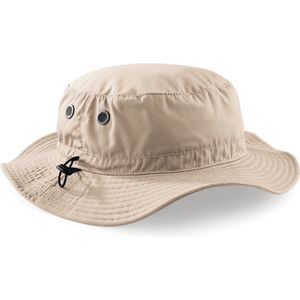 Beige/Zand kleurige Cargo Bucket hat