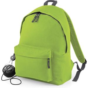 Original Fashion Backpack/Rugzak BagBase - 18 Liter Lime Green