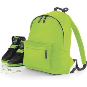 BagBase Junior Mode Rugzak BG125J - Schooltas voor kinderen College rugzak - Lime Groen/Graphite Grijs