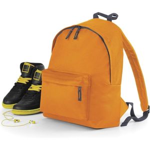 BagBase BG125J Junior Fashion Rugzak - Oranje/Grafiet Grijs
