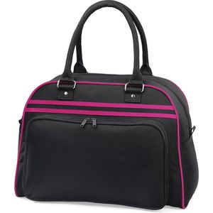 Bagbase Retro Schoudertas Pink/Black 23 Liter