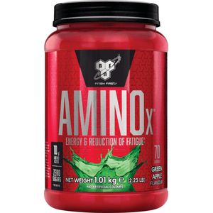 BSN Amino X – BCAA Poeder – Green Apple - Aminozuren Compleet - Suikervrij – 70 doseringen (1015 gram)