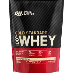 GOLD STANDARD 100% WHEY PROTEIN | Optimum Nutrition | Vanilla Ice Cream | 465 gram (15 Servings)