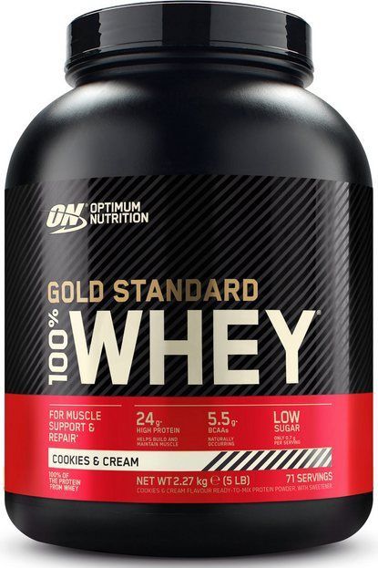 Optimum Nutrition 100% Whey Gold Standard 5LB Cookies & Cream 2270 g Pulver