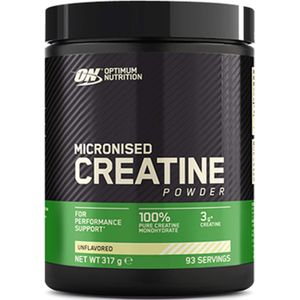 Optimum Nutrition Micronized Creatine Powder - Creatine Poeder - Creatine Monohydraat - 1 Pot - 317 gram (88 doseringen)