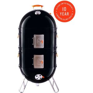 ProQ Excel Charcoal BBQ Smoker - Ø 50 cm - zwart gecoat RVS