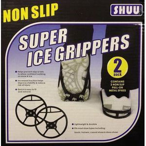 Anti slip grip - ijs gripzolen - sneeuw gripzolen - maat 35-40