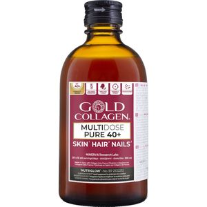 Gold Collagen - MULTIDOSE PURE 40+ - Vloeibare Formule - 300ml - Voor Vrouwen 40+