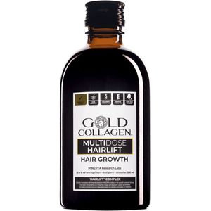 MULTIDOSE HAIRLIFT by Gold Collagen (300 ml = 1 maand) - Vloeibare formule - 20x betere absorptie dan poeders of capsules - Gehydrolyseerd vloeibaar collageen met actieve ingrediënten tegen een betaalbare prijs - Haargroei - Bescherming hoofdhuid