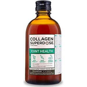 Collagen SUPERDOSE by Gold Collagen Joint Health - Collageen Supplementen voor vrouwen en mannen, supplementen voor spieren en botten met vitamine C, vitamine D en hyaluronzuur, 300 ml