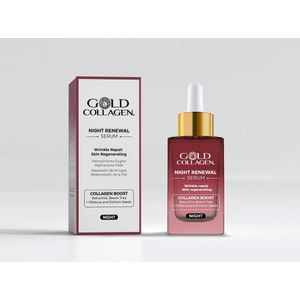 Gold Collagen - Night Renewal Serum - 30 ml - Huidverjonging - Huidregeneratie