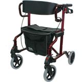 Drive Devilbiss Healthcare - Rollator en Rolstoel in 1 - Diamond Deluxe - Gebruikersgewicht tot 136 kg